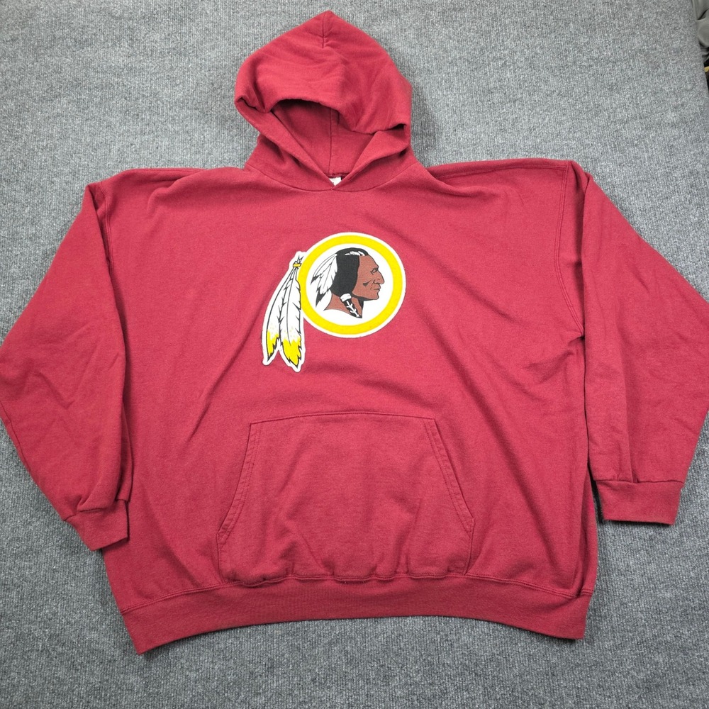 Washington Redskins Hoodie Mens 2XL Red NFL Team Apparel Football Gameday Sport
